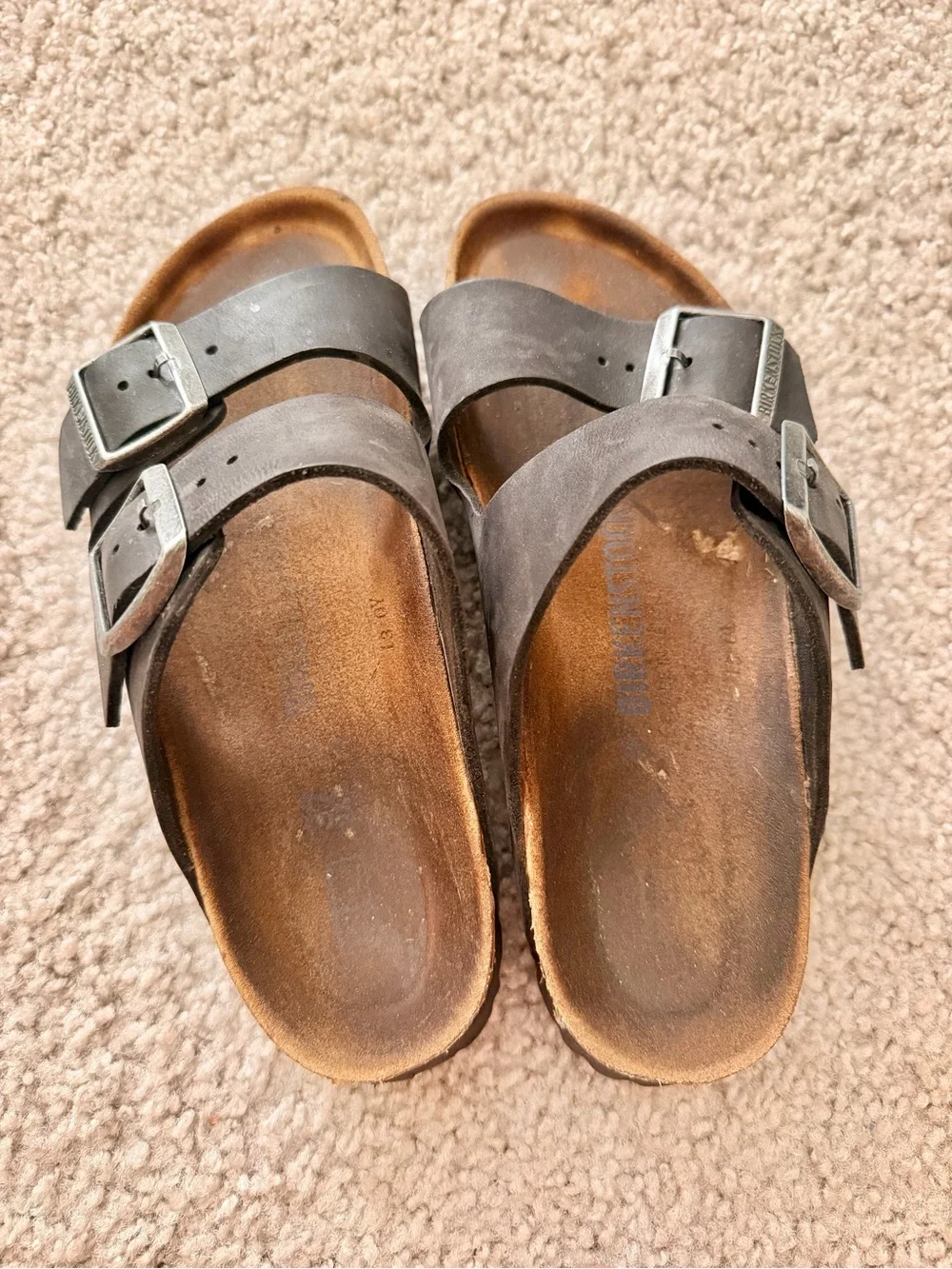Birkenstock Black Two-Strap Kids Sandals